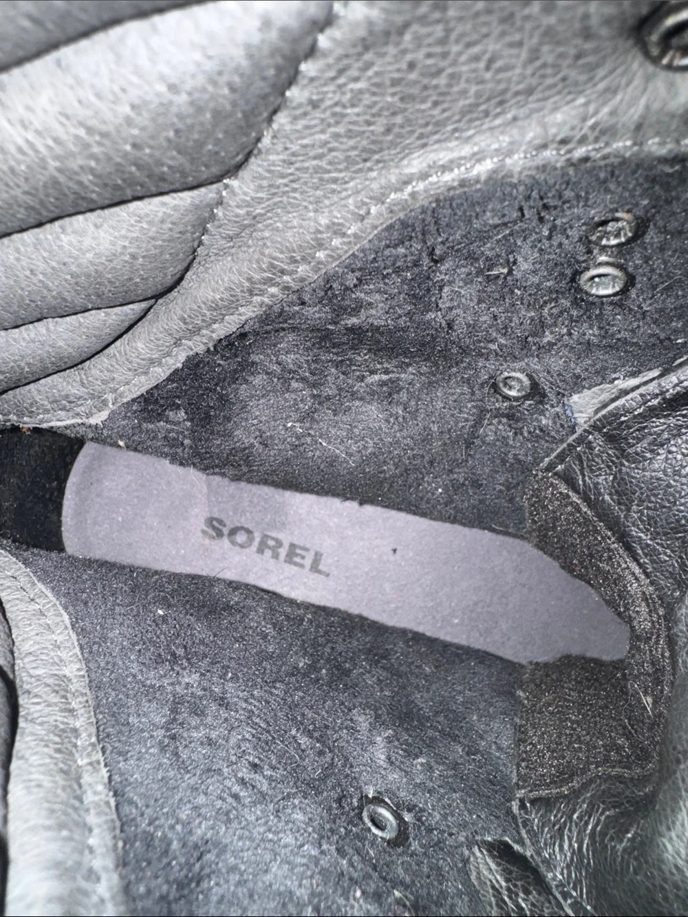 Authentic Sorel signature designer waterproof black leather boots sz 9.5